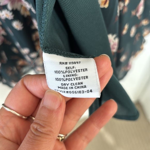 Collective Concepts Forest Green Floral Dress - Picture 5 of 7